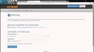 Generating Backups in cPanel