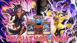 UNCHAINED DECK DUEL LINKS RANKED DUEL REPLAY + DECKLIST [YU GI OH! DUEL LINKS]