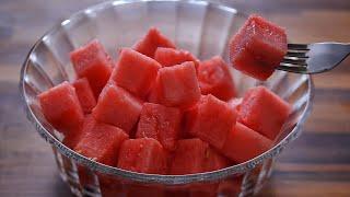 How to Cut a Watermelon into Cubes