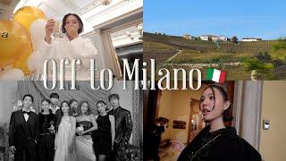 Come with me to Truffle Hunting and Gala Dinner Party in Italy⎮ Exploring Milan ⎮ Pondazione Prada