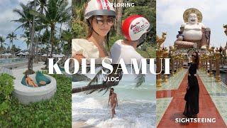 KOH SAMUI TRAVEL VLOG | Elephant Sanctuary, Luxury Hotel, Beaches, Restaurants, Fire show