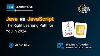 Java vs JavaScript | The Right Learning Path for You in 2024 | Java | JavaScript | Simplilearn