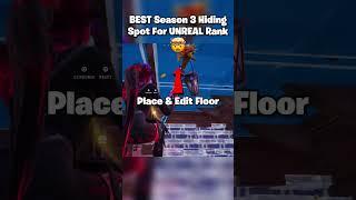 BEST Hiding Spot To Reach UNREAL Rank In Season 3 SUPER #shorts