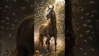 "Horse Covered in Bees Cries for Help — A Brave Rescue Follows!" #ai #short #viral #story