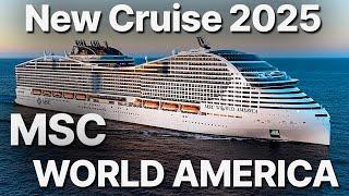 MSC WORLD AMERICA- New Cruise Ship Coming in 2025 - (Multilingual subtitles)