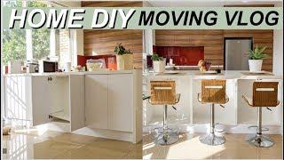 Kitchen DIY & Painting | Moving VLOG 3 | Jenny Zhou 周杰妮