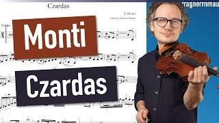 Monti Czardas | Violin Sheet Music | Piano Accompaniment