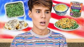 Reacting To American CHRISTMAS DINNER Foods I’ve Never Heard Of