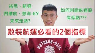 散裝航運必看的2個指標! 散裝航運的未來走勢?如何判斷航運股的高低點?