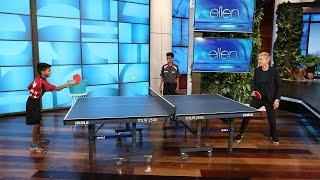 Ellen Meets Table Tennis Champion Siblings