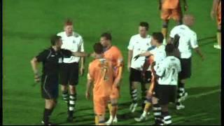 Tom Naylor sending off v Gateshead