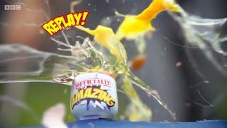 Johnny Strange's "Officially Amazing" egg cracking challenge