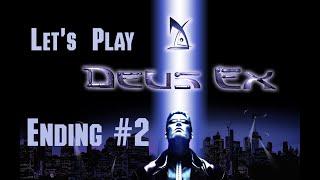 Deus Ex (2000) ENDING #2 | Merging with Helios AI to Rule the World