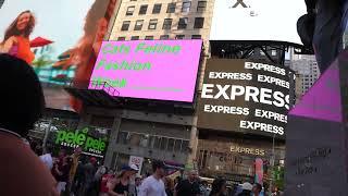 Filming Times Square Billboards