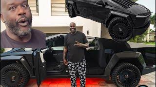 Shaq Just Got The World's First Widebody Carbon Fiber Tesla Cybertruck‼️