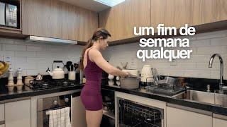vlog: rotina de fim de semana, atividade física, trabalho e mercado