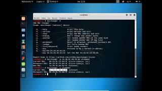 Cambiar dirección MAC de una tarjeta de red en Kali Linux
