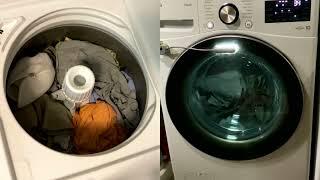 Laundry w/ @Washing and mowing. (LG WM4000HWA and Speed Queen TC5)