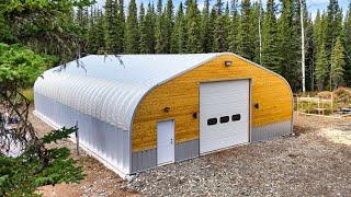 DIY Shiplap Siding + Spray Foam Insulation | Painting the Quonset Hut Shop