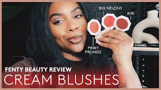 Best Fenty Beauty Summer Cream Blush Review | Riri, Pinky  Promise, Melons Try On