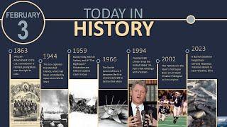 What HAPPENED in History TODAY?  | On This Day February 3 (2025)