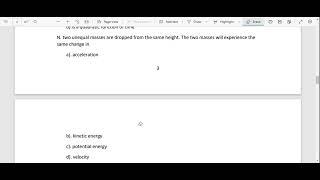 ASSIDUOUS ACADEMY PHYSICS TEST