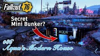 Fallout 76 - Seamless Secret Bunker Camp w/ quick tips & tutorial (Aqua's Modern house #86)