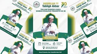 LIVE STREAMING // TABLIGH AKBAR -  HAUL SIMBAH KHOLIFAH PRAWOTO KE 30