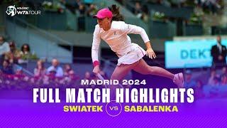 The Greatest Match of 2024!?  | 2024 Madrid Final | Iga Swiatek vs Aryna Sabalenka