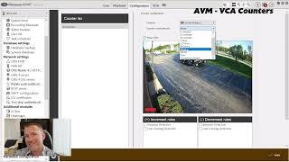 AVM VCA - Create Counters - Count People and/or Vehicles with AI Smart IP Cameras Live on your NVR