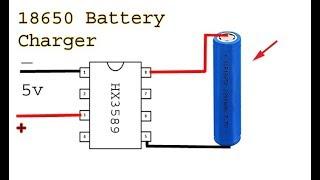 Make a 18650 battery charger, Li-ion battery charge controller circuit