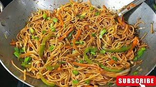 Make in 5 minutes Street Style Veg Hakka Noodles Recipe || Breakfast recipe || Food || Instant No...