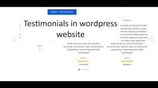 How to add testimonials slider in wordpress website