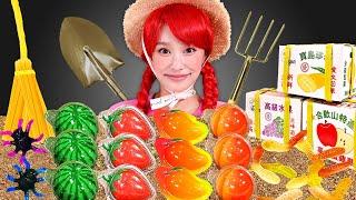 농부 지니의 과일 젤리 먹방 Fruit jelly Mukbang JiniYum 지니얌 먹방