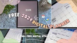 FREE 2024 Digital Planner + 500 Digital Stickers! ️