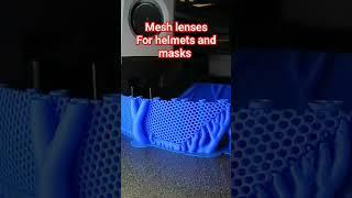 Mesh lenses are a great alternative for Cosplay helmets and masks #3dprinting #subscribe #timelapse