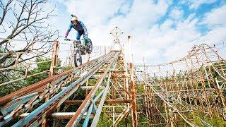 Dougie Lampkin’s Last Joyride in an abandoned theme park.