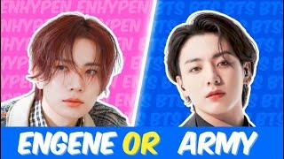 ENHYPEN vs BTS: Are you an ENGENE or ARMY?  KPOP QUIZ | Extremely hard | Kpop game | KQUIZ