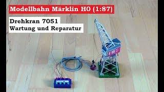 Märklin Spur H0 / 1:87 - Drehkran 7051  Wartung und Reparatur ( Tutorial )