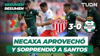 Resumen Necaxa 3 - 0 Santos | Liga Mx Apertura 2019   Jornada 5 | TUDN