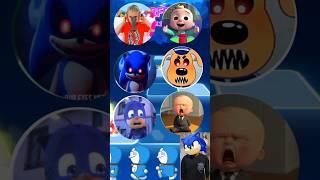 Vlad and Niki, Cocomelon, Sonic Exe, Sheriff Labrador Exe, PJ Masks, Baby Boss Tiles Hop Part 291