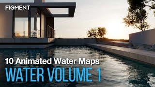 10 Realistic Animated Small-Scale Water Displacement Maps | FIGMENT WATER VOL 1 | Product Trailer
