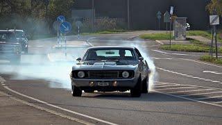 Best Muscle Car Sounds and Burnouts 2024!