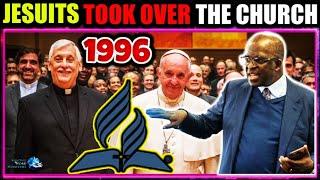 1996 Antichrist Logo: Jesuit Took Over SDA General Conference. Diop Sings Catholic Hymn To The Pope