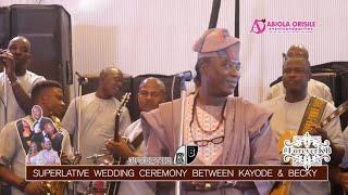 WATCH K1 FULL PERFORMANCE AT THE WEDDING CEREMONY BETWEEN KAYODE & BECKY.