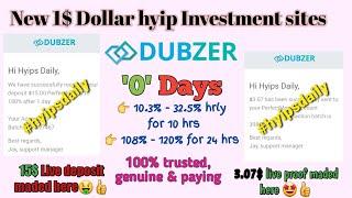 New Hyip site 2021: #dubzer | Min investment: 1$ | 0 day old | 15% hrly for 10hrs. #hyipsdaily