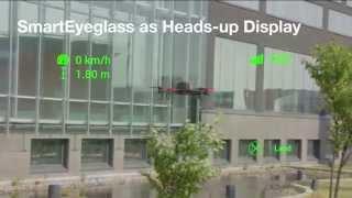 SmartEyeglass as AR heads-up display for Parrot drones