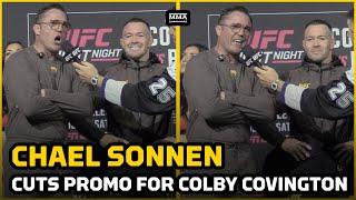 Chael Sonnen Cuts Promo For Colby Covington At UFC Tampa Ceremonial Weigh-ins | MMA Fighting