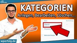 WORDPRESS KATEGORIEN [2024]: Kategorien Anlegen, Bearbeiten, Im Menü hinzufügen, Unterkategorien...