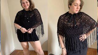 Poncho (sem agulhas) diy